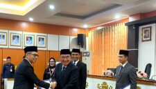 Bupati Tanggamus Saat Melantik Pejabat Birokrasi Tanggamus