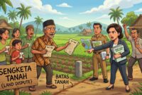 Gambar ilustrasi Sengketa lahan Masyarakat dan Perusahaan