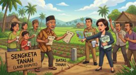 Gambar ilustrasi Sengketa lahan Masyarakat dan Perusahaan