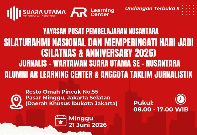 FOTO: Silatnas & Anniversary, Suara Utama dan AR Learning Center Gelar Agenda Nasional Perkuat Profesionalisme (Dok.Pribadi/SUARA UTAMA)