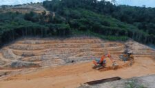 Foto proses pembangunan TPA pegat bukur.