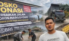 Viral Jalan “Kubangan Gajah” di Margotabir, Warga Bergerak Sendiri: Donatur Turun Tangan, Pemerintah Disindir Keras