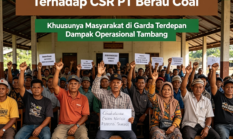 Masyarakat Layangkan Mosi Tidak Percaya ke PT Berau coal. Ketidakefektifan 4 Pilar CSR PT Berau Coal yang mencakup Kesehatan, Pendidikan, Ekonomi (UKM/BUMDes), Serta Pertanian/Perikanan. 