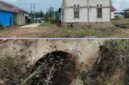 Foto bangunan terbengkalai dari tahun 2019. gorong-gorong mengunakan drom. (R.salam Foto)