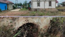 Foto bangunan terbengkalai dari tahun 2019. gorong-gorong mengunakan drom. (R.salam Foto)