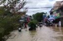 FOTO: Banjir di sekitar Pasar Ibu kota Hulu Sungai Tengah, Barabai, Kalimantan Selatan (SUARA UTAMA/Ahmad Arbani)