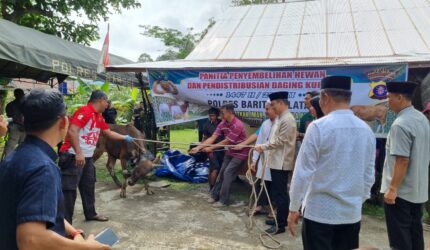 Berbagi Hewan Kurban, Wujud Kepedulian Polri untuk Masyarakat