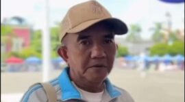 Foto kepala dinas ketenagakerjaan kabupaten berau anang sapriani diacara may day 2026