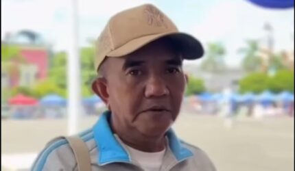 Foto kepala dinas ketenagakerjaan kabupaten berau anang sapriani diacara may day 2026