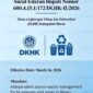 Surat Edaran DLHK Berau 