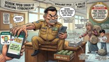Ilustrasi Oknum Petugas Sekolah yang Memanfaatkan Moment PPDB saat Penerimaan Siswa Baru.