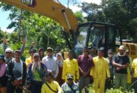 Paduka Yang Mulia (PYM) Datu Amir M.A, Raja Muda Perkasa, Sultan Sambaliung, menyambangi lokasi 