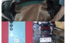 foto barang bukti(BB), 1 unit sepeda motor, hp, tas slempang