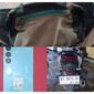 foto barang bukti(BB), 1 unit sepeda motor, hp, tas slempang