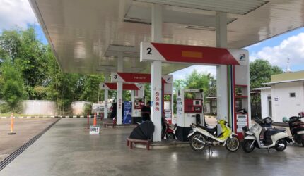 FOTO: Salah satu SPBU dijalan Ahmad Yani, kecamatan Simpang Empat, Kabupaten Banjar, Kalimantan Selatan (Ahmad Arbani/SUARA UTAMA)