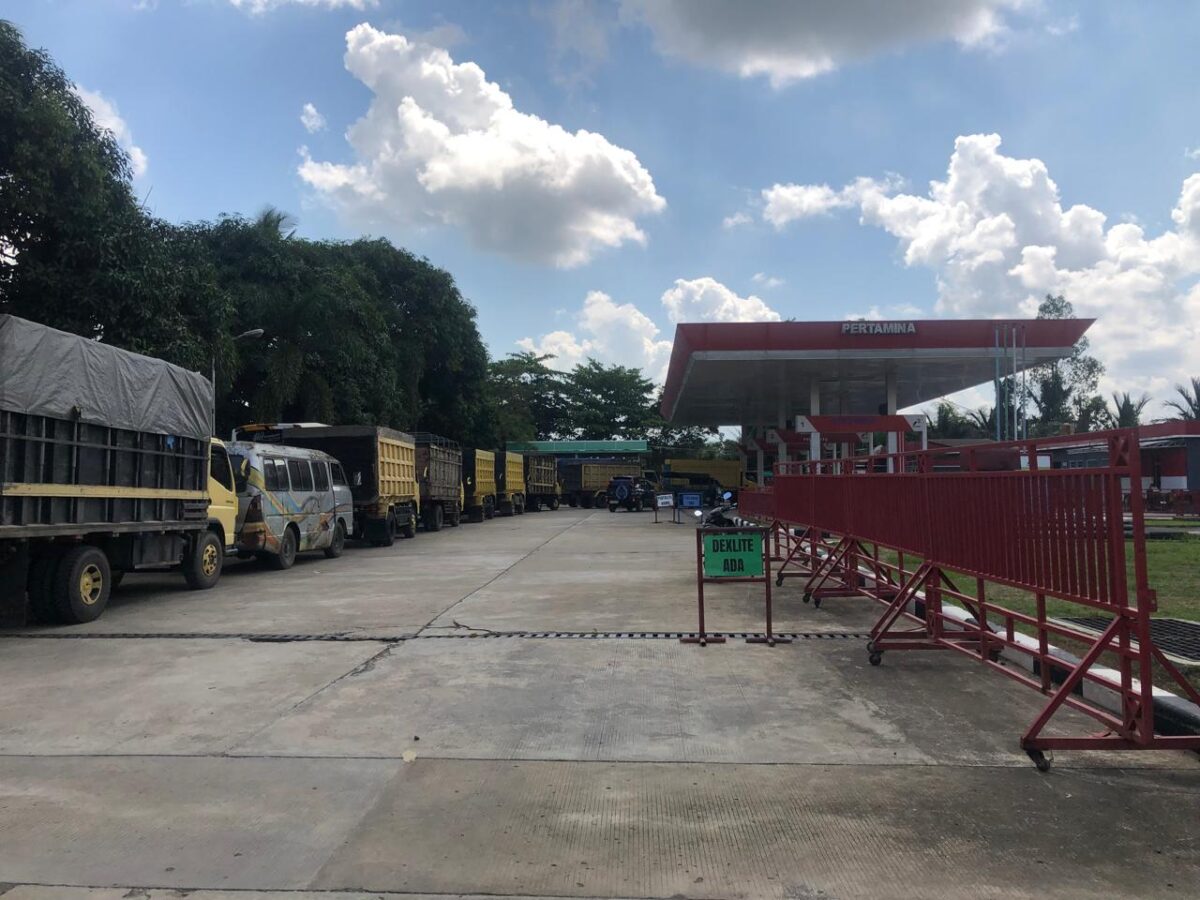 FOTO: Lokasi SPBU di jalan Ahmad Yani, desa Sungai Papuyu, kecamatan Astambul, kabupaten Banjar, Kalimantan Selatan, km.47 milik PT. Borneo Anugerah Insanindo, Rabu  10 Juni 2026 (Ahmad Arbani/SUARA UTAMA)