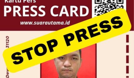 FOTO: Pemberitahuan Resmi STOP PRESS Media Suara Utama Atas Nama Fajar Ahmad Wahyuddin (Dok. Pribadi/SUARA UTAMA)