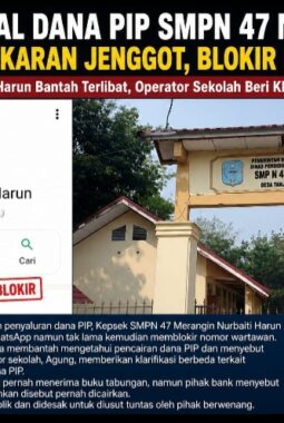 Usai Pemberitaan Dana PIP Viral, Kepsek SMPN 47 Merangin Blokir Nomor Wartawan, Bantah Terlibat Pencairan