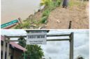 Foto salah satu warga yang menunjukkan longsong di tumbit dayak 