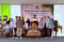 Dok. Wartawan Wakil Walikota Palangkaraya H.  Muhamad Zein Berkaos Orange Saat Menanam Pohon Secara Simbolik di Sekolah Alam Alqonita Nagasari Palangkaraya .Selasa (16/6)2026.