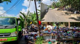 Foto : Tempat Pembuangan Sementara (TPS) Sampah, disisi Gang Tajuk dan Termbok kantor Pemkab Barito Selatan. Selasa (07/07/2026). Ahmad Arbani /Wartawan Suara Utama