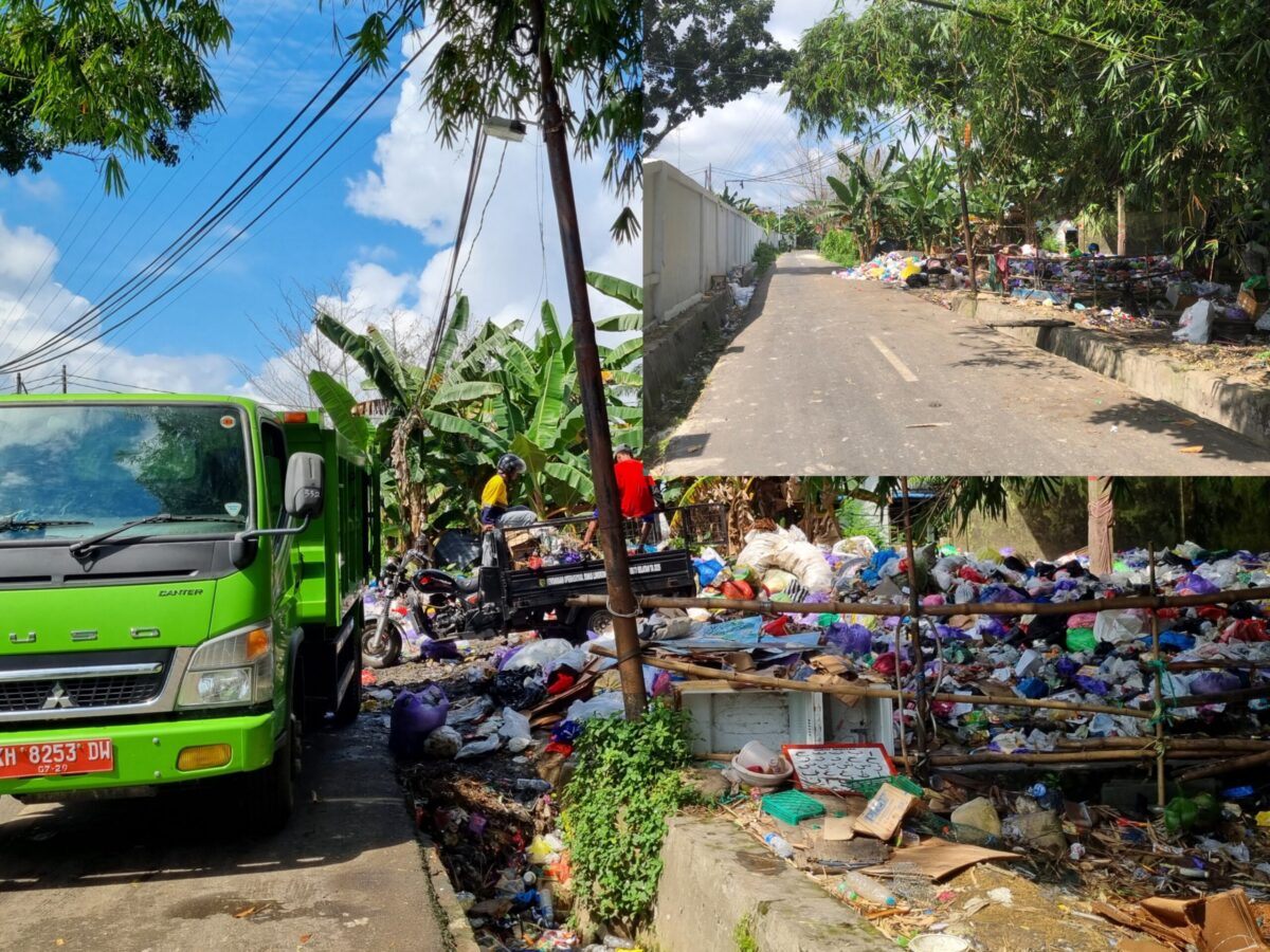 Foto : Tempat Pembuangan Sementara (TPS) Sampah, disisi Gang Tajuk dan Termbok kantor Pemkab Barito Selatan. Selasa (07/07/2026). Ahmad Arbani /Wartawan Suara Utama