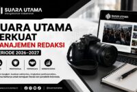 FOTO: Founder Suara Utama, Andre Hariyanto, Resmikan Reformasi Struktur Pengurus Manajemen Redaksi Periode 2026 - 2027 (Dok.Internal/SUARA UTAMA)