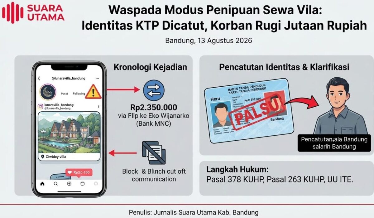 Dok. Wartawan ilustrasi modus penipuan penyewaan villa