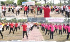Pererat Silaturahmi Internal, Polres Barito Selatan Peringati Hari Kemerdekaan Lewat Lomba Hiburan