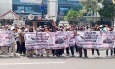 AKAMSI Gelar unjuk rasa di Kantor Kementerian ATR/BPN: Usut tuntas pembongkaran Pura Sambiyangan dan Pura Ketapang Kembar