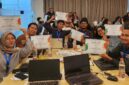 FOTO: Andre Hariyanto mengenakan batik cokelat saat mengikuti Uji Kompetensi Wartawan (UKW) dan dinyatakan kompeten. UKW diselenggarakan Lembaga Uji Kompetensi Wartawan Kompas bersama KG Media dan Google. (Dok. Pribadi Andre Hariyanto)
