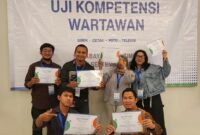 FOTO: Pemimpin Redaksi Suara Utama Andre Hariyanto Dinyatakan Kompeten dalam UKW bersama Lembaga Uji Kompetensi Wartawan Kompas, KG Media dan Google (Dok.Pribadi/SUARA UTAMA)