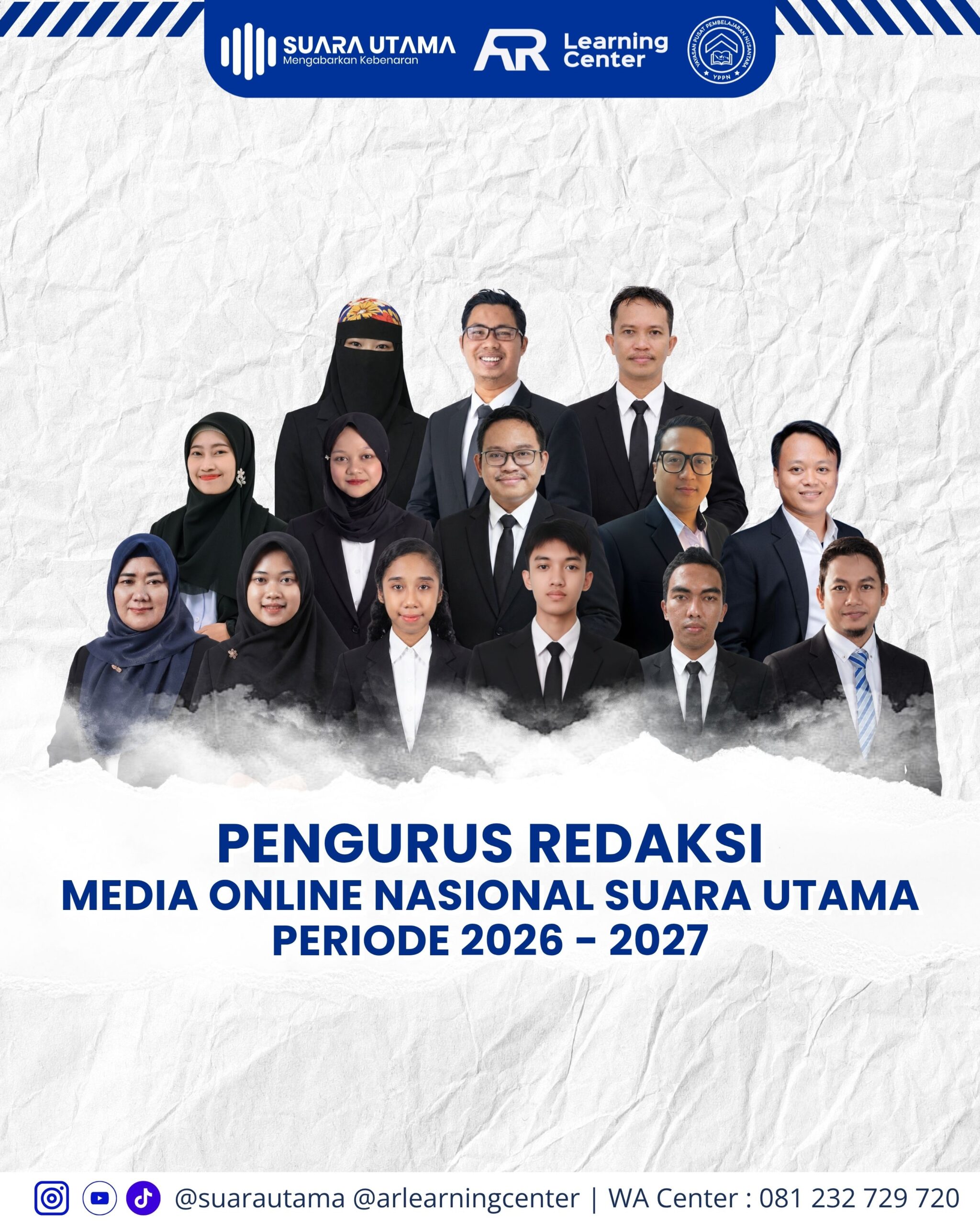 FOTO: Pengurus Redaksi Media Online Nasional Suara Utama (Andre Hariyanto/SUARA UTAMA)