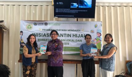 FOTO: Tekan Risiko Obesitas Remaja dan Sampah Makanan, SMPN 14 Denpasar Bersama Unud Inisiasi Kantin Hijau Berbasis Pangan Lokal (Dok. Sang Gede Purnama/SUARA UTAMA)