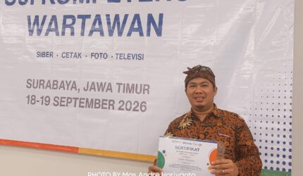 FOTO: Penulis Andre Hariyanto, Ketua Pendidikan & Pengembangan Sumber Daya Wartawan Dewan Pengurus Pusat Asosiasi Keluarga Pers Indonesia dan Founder Yayasan Suara Utama Indonesia (Dokumen Pribadi/SUARA UTAMA)
