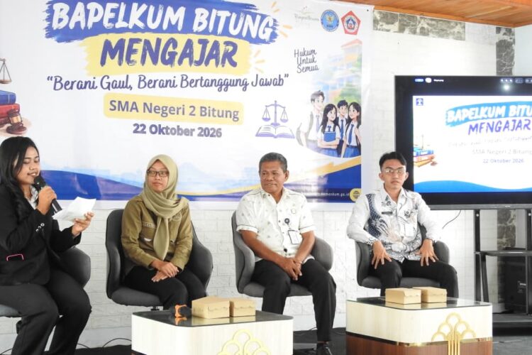 Bapelkum Bitung Edukasi Pelajar SMAN 2 Bitung melalui Program “Bapelkum Bitung Mengajar”