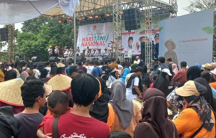 FOTO: Dokumentasi Puncak Pelantikan 7 Juta Relawan Tani Indonesia (Akhmadi Sumaryanto/SUARA UTAMA)
