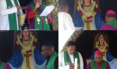 Uskup Timika Bernadus Pemberkatan  Goa Maria di Paroki Idakebo