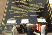 Gereja Paroki Idakebo Diresmikan, Uskup Timika dan Bupati Dogiyai Teken Prasasti