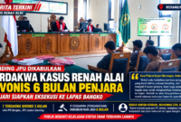 Banding JPU Dikabulkan, Terdakwa Kasus Renah Alai Divonis 6 Bulan; Kejari Siapkan Eksekusi ke Lapas Bangko